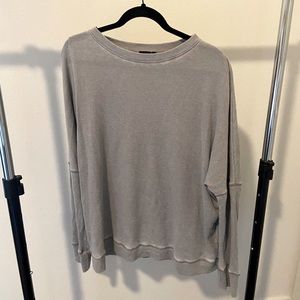Waffle grey oversized tee